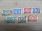 Vintage 7 ongestempelde belastingzegels, zie de 3 foto's, Ophalen of Verzenden, Niet gestempeld, Europa, Frankeerzegel