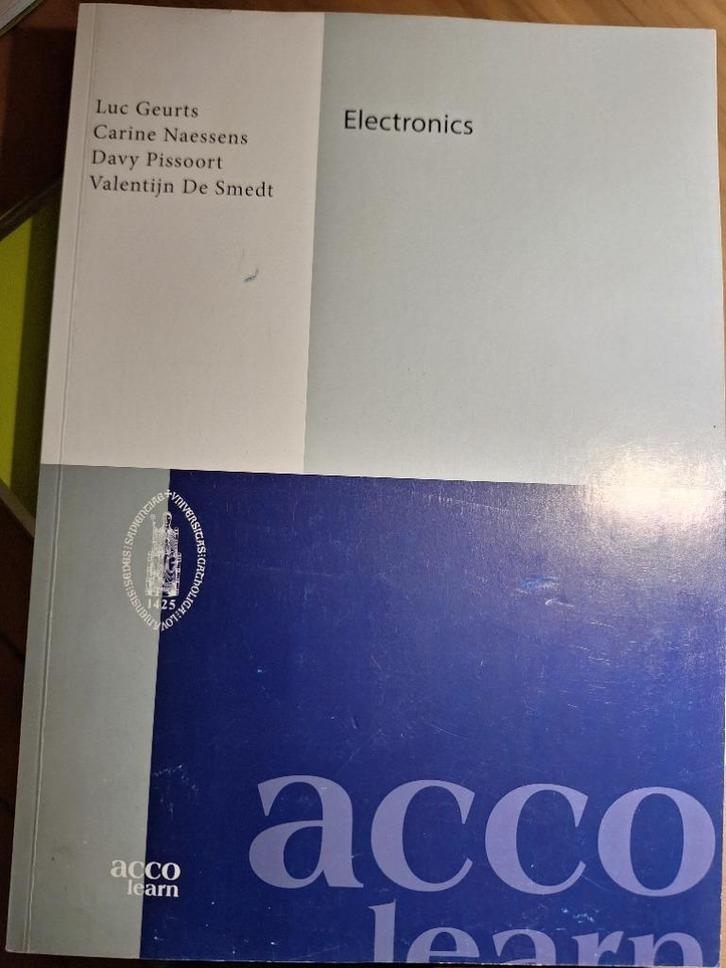 Handboek Acco Electronics, Livres, Livres d'étude & Cours, Comme neuf, Enseignement supérieur, Enlèvement ou Envoi