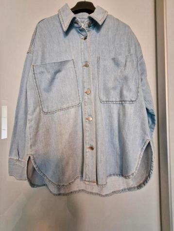 jeans overhemd of jasje, xs oversized, 100% katoen (Zara) beschikbaar voor biedingen