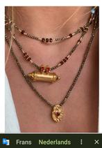 Collier avec pendentif, plaque en or 18 carats., Bijoux, Sacs & Beauté, Pendentifs, Avec pierre précieuse, Or, Enlèvement, Neuf
