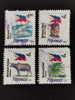 Filippijnen 1996 - vlag, vissen,buffel, bekend persoon, palm, Ophalen of Verzenden, Gestempeld, Zuidoost-Azië