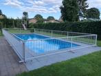 Gepoederlakte veiligheidsafsluiting zwembad, Comme neuf, 300 cm ou plus, Rectangulaire, Piscine intégrée