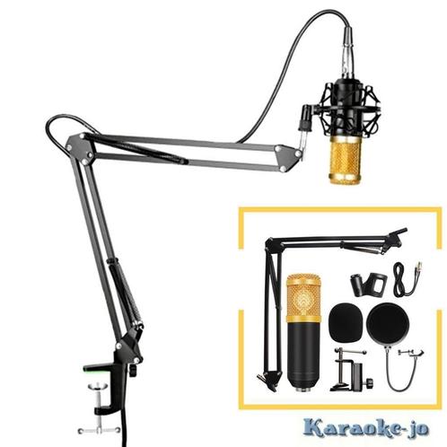 Studio Condensator Microfoon set compleet, Arm, Kabel Etc., Musique & Instruments, Microphones, Neuf, Micro studio, Enlèvement ou Envoi