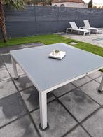 Tuintafel, Tuin en Terras, Tuintafels, Ophalen, Gebruikt, Vierkant, Aluminium