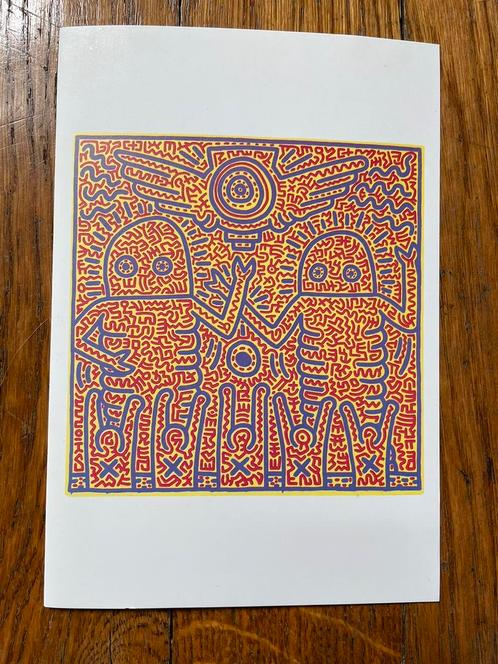 Carte postale Keith Haring 1993 estate, Antiek en Kunst, Kunst | Litho's en Zeefdrukken