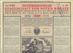Rode kruis Oostenrijk obligatie aandeel 1916, Ophalen of Verzenden, Aandeel