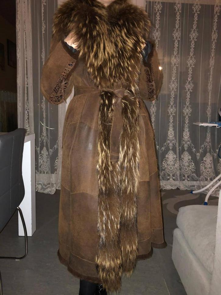 Lamslerenjas, Kleding | Dames, Jassen | Winter, Zo goed als nieuw, Maat 38/40 (M), Bruin, Ophalen