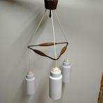 Vintage opaline hanglamp, Comme neuf, Enlèvement ou Envoi
