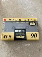 Maxell High Bias xl II 90 cassette tape, Cd's en Dvd's, Cassettebandjes, Met bewaardoos, rek of koffer, Ophalen, 1 bandje, Nieuw in verpakking