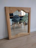 Spiegel blank eiken, Ophalen, Zo goed als nieuw, Minder dan 100 cm, Rechthoekig
