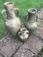 3 amphora-kruiken, Tuin en Terras, Ophalen, Gebruikt, Steen