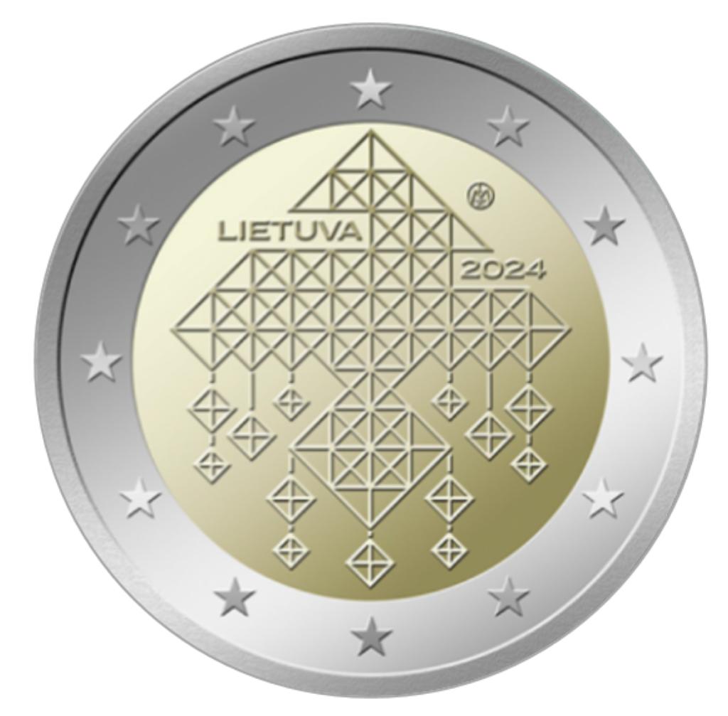 2 euro Litouwen 2024 Sodai Stro Tuinen, Ophalen of Verzenden, 2 euro