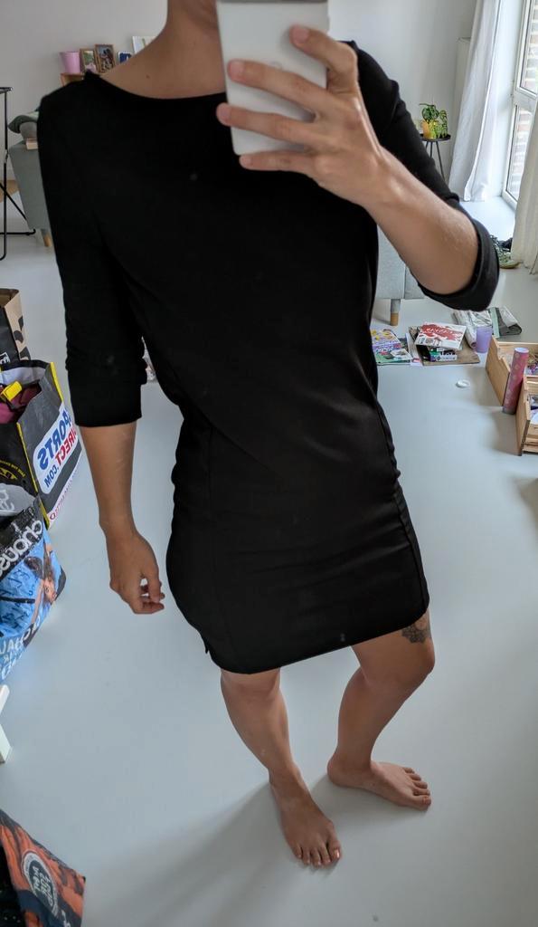 Klassieke elegante zwarte jurk maat XS, Kleding | Dames, Jurken, Nieuw, Maat 34 (XS) of kleiner, Zwart, Boven de knie, Ophalen of Verzenden
