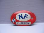 Petite plaque ovale en fer peint : NF pour les poêles à char, Collections, Comme neuf, Autres types, Enlèvement ou Envoi