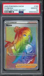 Nessa [Full Art] PSA 10 - 196/185 - Vivid Voltage 2020, Verzenden, Zo goed als nieuw, Losse kaart