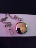 ZILVEREN HEREN ZAKHORLOGE MET BIJGORENDE KETTING, Overige merken, Zakhorloge, Nieuw, Ophalen of Verzenden