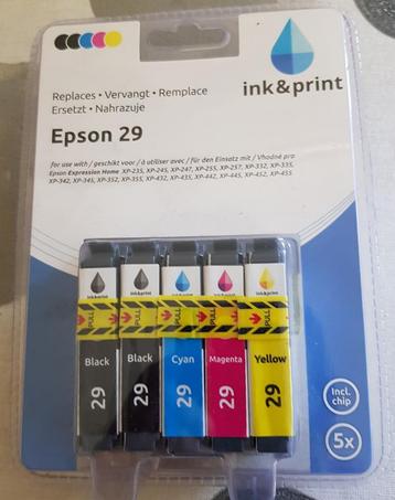 Cartouches d'encre Epson 29 neuves beschikbaar voor biedingen