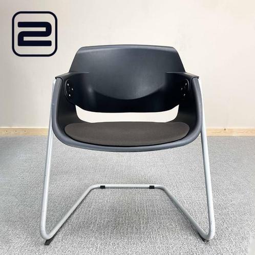 Set van 4x SITAG G02 Vergaderstoel, Huis en Inrichting, Stoelen, Gebruikt, Vier, Kunststof, Metaal, Stof, Zwart, Ophalen