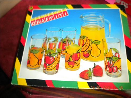 Setje van 7st. voor bv.: fruitsap in te schenken, Diversen, Rommelmarktspullen, Ophalen