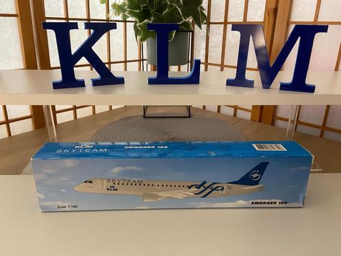 KLM Embraer 190  Skyteam 1:100, Collections, Aviation, Neuf, Modèle réduit, Envoi