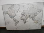 World map, Huis en Inrichting, Woonaccessoires | Wanddecoraties, Ophalen, Zo goed als nieuw