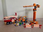 Houten speelgoed brandweerwagen,hijskraan enz…, Kinderen en Baby's, Ophalen, Zo goed als nieuw
