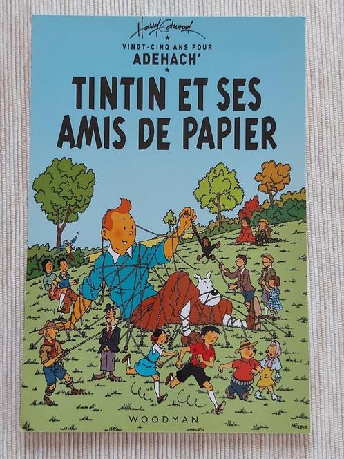 Postcard - Vingt-Cinq Ans Pour AdeHach - Tintin Et Ses Amis, Collections, Cartes postales | Thème, Non affranchie, Autres thèmes