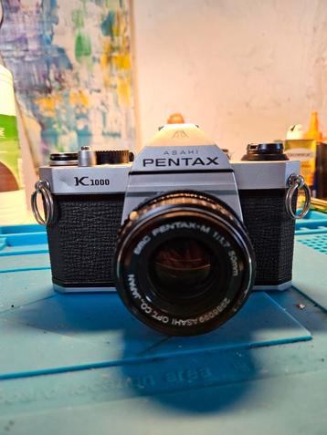 Pentax K1000 met 50mm 1:1.7 lens beschikbaar voor biedingen