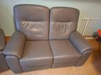 lederen relax 1 en 2 zit, Ophalen, Zo goed als nieuw, Rechte bank, Leer