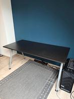 Ikea bureau zwart 160x80cm in hoogte verstelbaar, Enlèvement, Réglable en hauteur, Utilisé, Bureau