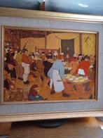 Schilderij tafereel Breugel, Ophalen of Verzenden