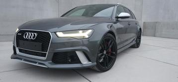 Incrustation carbone Audi RS6 4.0/Pano/..., Autos, Audi, Cuir, Argent ou Gris, Achat, Euro 6