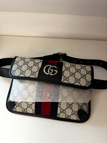 Nieuwe grijze Gucci Ophidia bananentas  beschikbaar voor biedingen