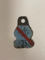 Halfjaarlijkse Fietsplaat 1917 plaque velo Taksplaten vintag, Ophalen of Verzenden, Zo goed als nieuw