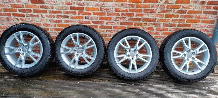 Orginele Audi velgen met winterbanden, Auto-onderdelen, Banden en Velgen, Band(en), Winterbanden, 17 inch, 215 mm, Gebruikt, Ophalen