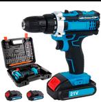 Perceuse sans fil robuste de 21 V avec 2 batteries, Enlèvement ou Envoi, Comme neuf