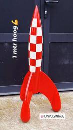 Koop nu je eigen raket🚀Tin Tin Kuifje raket van 1 mtr hoog!, Enlèvement, Tintin, Comme neuf, Statue ou Figurine