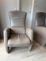 Twee comfortabele leren JORI-relaxfauteuils, Huis en Inrichting, Fauteuils, Ophalen, Gebruikt