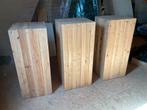 3 houten zuilen voor decoratie op trouwfeest, communie,…, Ophalen, Gebruikt