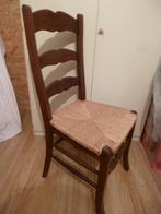 Set van 6 eiken eetkamerstoelen, eventueel geleverd, Ophalen, Riet of Rotan, Bruin, Klassiek