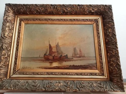 oud frame in Barbizon-stijl + canvas, Antiek en Kunst, Kunst | Schilderijen | Klassiek, Ophalen