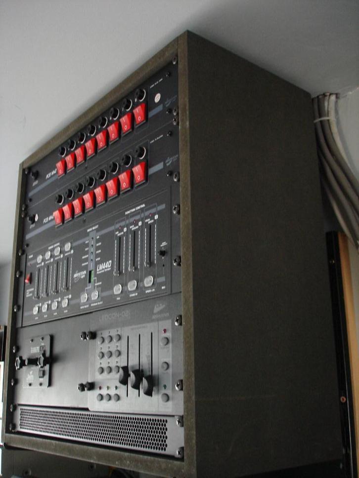 Rack (LEEG) in zwarte MDF voor bediening van verlichting., Muziek en Instrumenten, Licht en Laser, Gebruikt, Overige typen, Ophalen