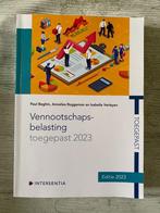 Vennootschapsbelasting toegepast 2023, Ophalen of Verzenden, Zo goed als nieuw, Hoger Onderwijs, Intersentia