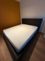 Bed 180 x 200 matras Innergetic, Huis en Inrichting, Slaapkamer | Bedden, Ophalen, Overige materialen, Bruin, Tweepersoons