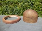 antieke hoedenvormen houten mal etalagestuk pasvormen hoofd, Enlèvement