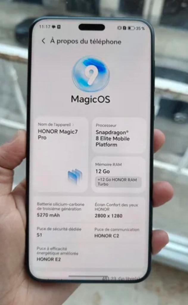 Échange honor Magic 7 pro a peine utilisé donc neuve !!!, Télécoms, Téléphonie mobile | Huawei, Noir, Enlèvement
