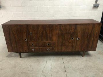 lange vintage dressoir, Huis en Inrichting, Kasten | Dressoirs, Ophalen