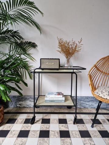 Vintage sixties trolley | bijzettafel | tafeltje beschikbaar voor biedingen