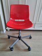 Rode bureaustoel Snille ikea, Huis en Inrichting, Bureaustoel, Zo goed als nieuw, Ophalen