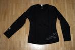 zwart t-shirt met lange mouwen - maat 134/145, Ophalen of Verzenden, Zo goed als nieuw, Meisje, Shirt of Longsleeve
